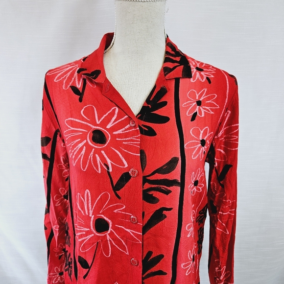 Jams World Vintage 80's Joli Hawaiian Buttondown Shirt size Small - Picture 2 of 11